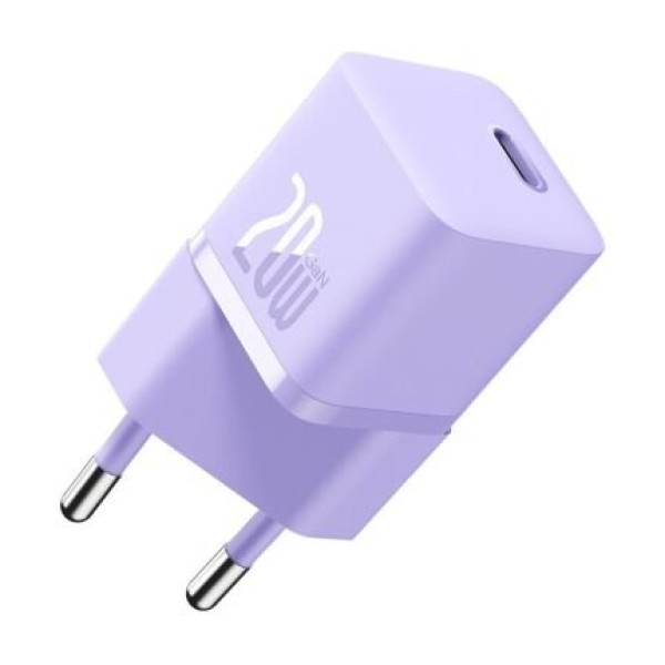 Carregador Rápido compact Gan5 20W Usb-C Roxo