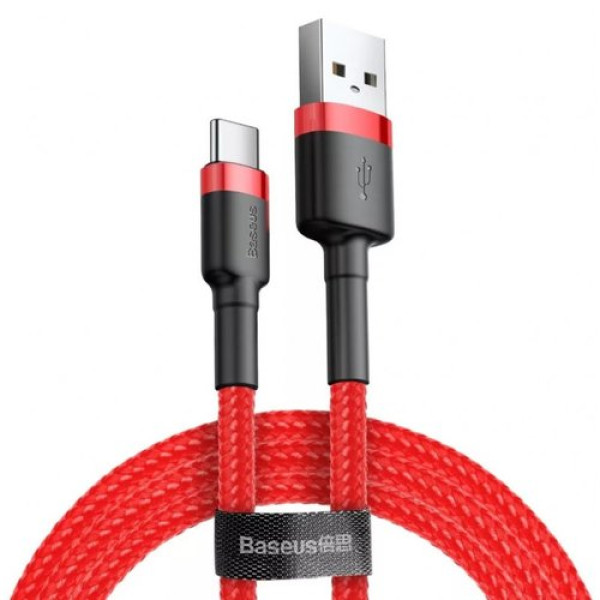 Cabo Usb Cafule For Type-C 2A 3m (Vermelho)