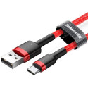 Cabo Usb Cafule For Type-C 2A 3m (Vermelho)