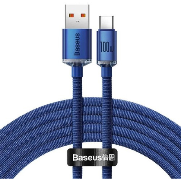 Cabo Usb - Usb-C Crystal Shine 1.2m Azul