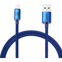 Cabo Carregamento Rápido Usb - Lightning 2.4A Crystal Shine 2M Azul