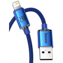 Cabo Carregamento Rápido Usb - Lightning 2.4A Crystal Shine 2M Azul