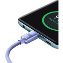 Cabo Carregamento Rápido Usb-C - Usb-C Crystal Shine 100W 1.2M Roxo