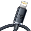 Cabo Carregamento Rápido Usb - Lightning 2.4A Crystal Shine 2M Preto