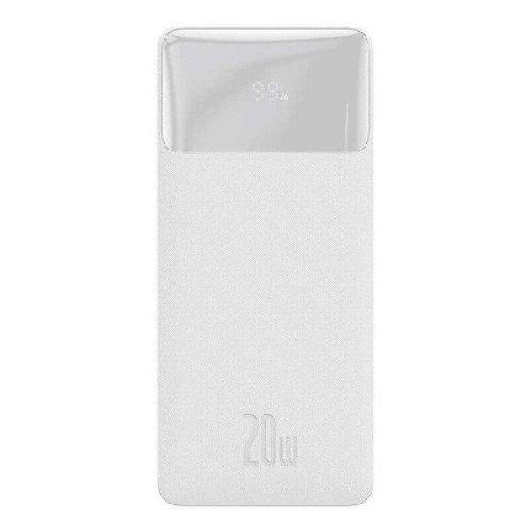 PowerBank Carregamento Rápido Bipow Display Digital 10000mah 20W Branco Overseas Edition