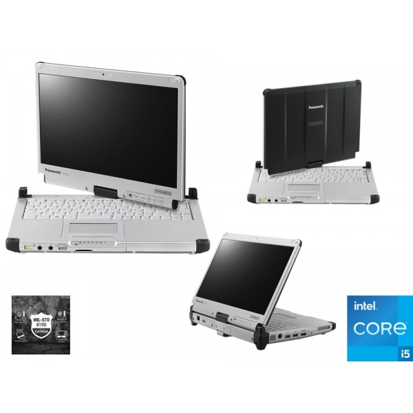 PANASONIC ToughBook CF-C2 12.5" HD TOUCH ROTATIVO I5-4310u 8GB SSD 512GB MIL-STD-810G certified W PRO 
